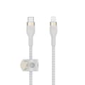 Pikkukuva 1 / 5: Belkin BOOST CHARGE™ punottu USB-C Apple iPhone Lightningiin - 3m - valkoinen