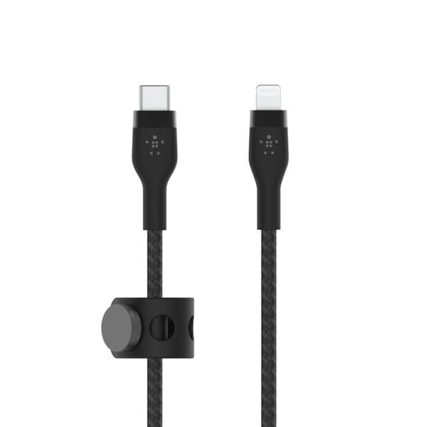 Belkin BOOST CHARGE™ Flätad USB-C till Apple iPhone Lightning - 3m - Svart