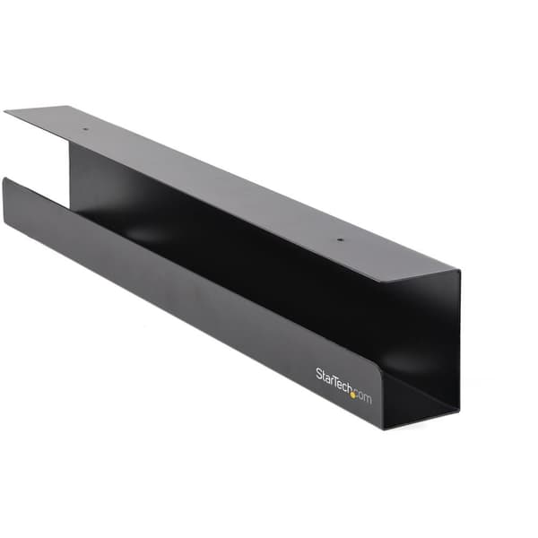 StarTech.com Under-Desk Montering Kabelbakke - Skrivebordskabelstyring - Kabelbakke - 60cm x 11cm (UDCMTRAY) - Kabelstyringsbakke - Monterbar under sk