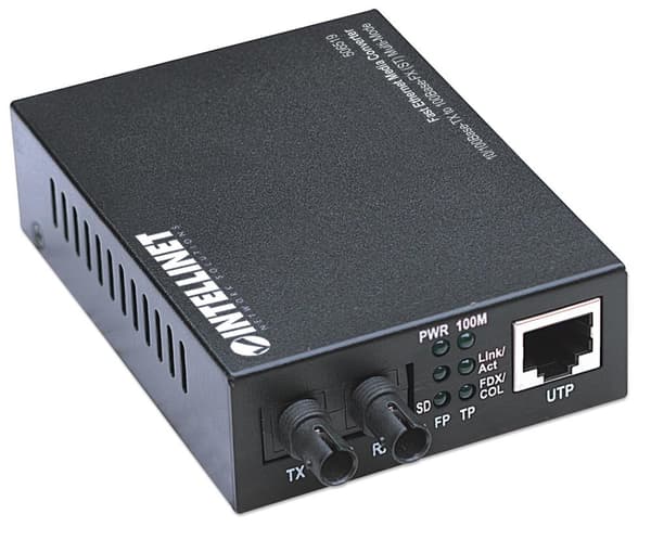 Intellinet 506519 - Mediekonverter - 10Base-T, 100Base-FX, 100Base-TX - ekstern - 1310 nm (506519)