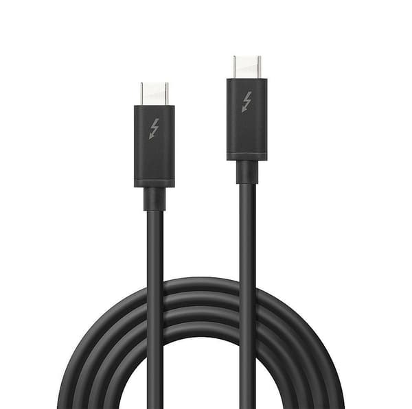LINDY 41557 Thunderbolt 3 kaapeli, 2m, musta
