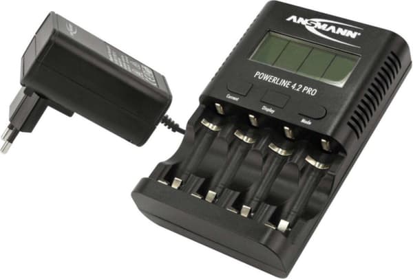 Ansmann Powerline 4.2 Pro -akkulaturi NiCd, NiMH AAA (lyijykynä), AA (penlite)