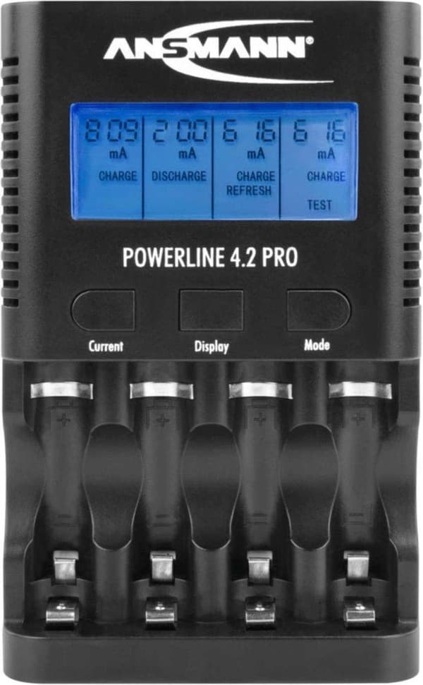 Ansmann Powerline 4.2 Pro -akkulaturi NiCd, NiMH AAA (lyijykynä), AA (penlite)