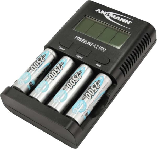 Ansmann Powerline 4.2 Pro -akkulaturi NiCd, NiMH AAA (lyijykynä), AA (penlite)
