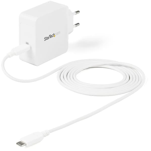 StarTech.com 1-ports USB-C oplader med 60W strømforsyning Hvid