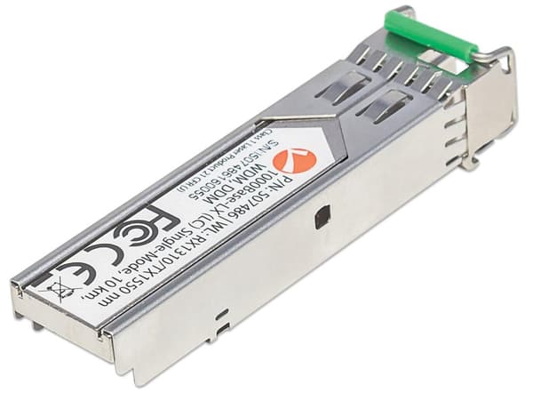 Intellinet - SFP (mini-GBIC) transceiver modul - Gigabit Ethernet - 1000Base-LX - LC single mode - op til 10 km - 1310 (RX) / 1550 (TX) nm (507486)