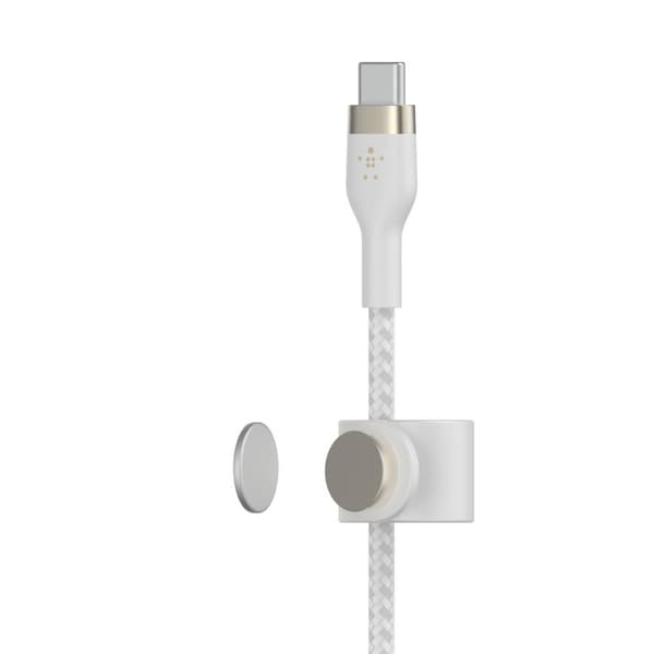 Belkin BOOST CHARGE™ flettet USB-C til Apple iPhone Lightning - 1m - Hvid