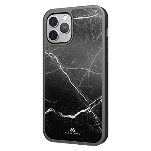 Black Rock - Beskyttende etui til Apple iPhone 13 Pro Max I Robust Marble, cover (sort)