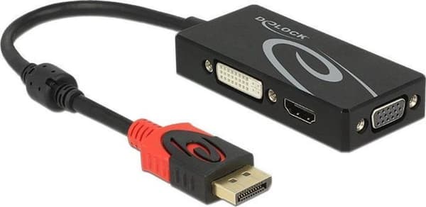 DeLOCK 62902 notebook dock & portreplikator Kabelført sort