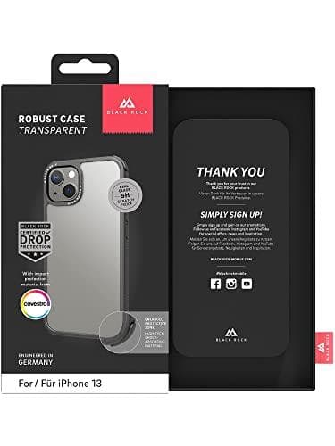Black Rock Cover Robust Transparent til Apple iPhone 13, Sort (00217016)