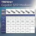 Miniatyrbillede 3 af 5: TRENDnet TEG MGBS10 - SFP (mini-GBIC) transceiver modul - 1000Base-LX - plug-in modul - op til 10 km - 1310 nm (TEG-MGBS10)