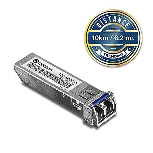 TRENDnet TEG MGBS10 - SFP (mini-GBIC) transceiver modul - 1000Base-LX - plug-in modul - op til 10 km - 1310 nm (TEG-MGBS10)