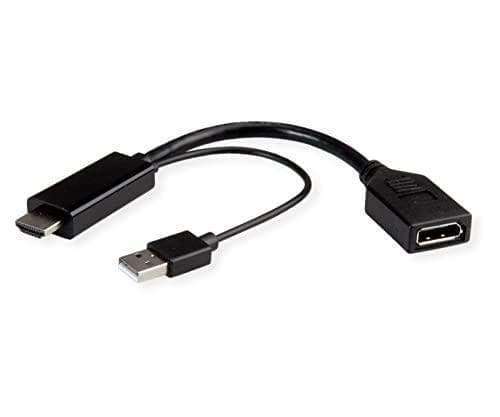 ROLINE 4K HDMI - DisplayPort Adapter, v1.2, HDMI ST - DP BU, Aktiv (12.03.3147)