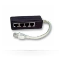 MicroConnect - Network Splitter - RJ-45 (W) til RJ-45 (M) - Afskærmet Sort