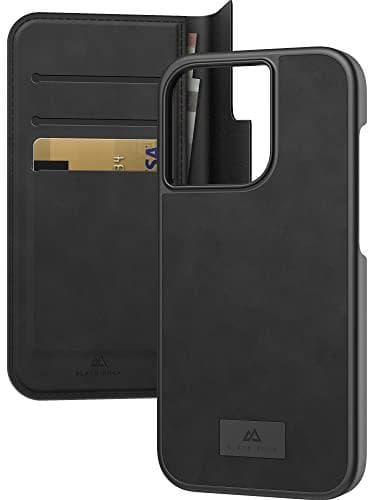 Black Rock Wallet 2in1 til Apple iPhone 14 Pro, Premium Læder, Sort (00215164)