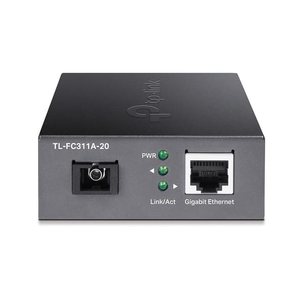 TP-Link TL-FC311A-20 - V1 - Mediekonverter - GigE - 1000Base-T, WDM, 1000Base-SC - RJ-45 / SC single mode - op til 20 km - 1310 (RX) / 1550 (TX) nm