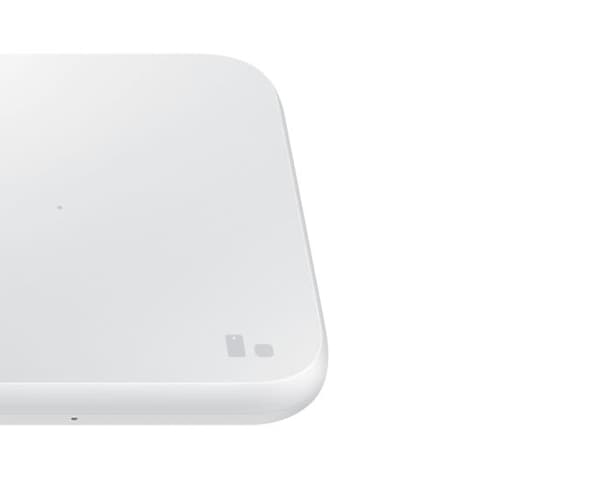 Samsung Wireless Charger Pad - Trådløs oplader - med rejseadapter - 9W - Hvid