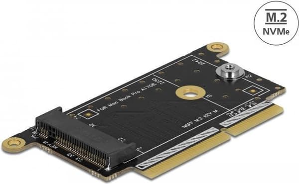Delock Converter MacBook Pro SSD til M.2 NVMe Slot - interfaceadapter - M.2 NVMe Card - MacBook Pro SSD (64139) Sort