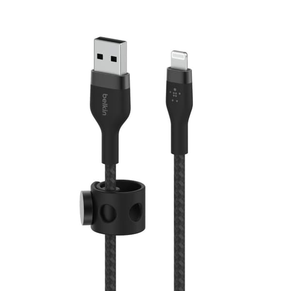 Belkin BOOST CHARGE™ flätad USB-A till iPhone Lightning - 1m - Svart