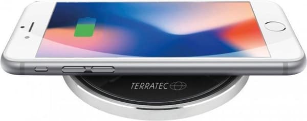 Terratec ChargeAIR prick! Trådlös laddare Qi 10W - Svart / Silver