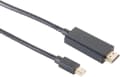Miniatyrbillede 1 af 4: S-Impuls Mini DisplayPort 1.4 til HDMI 2.0-kabel (4K 60 Hz + HDR) / sort - 1 meter