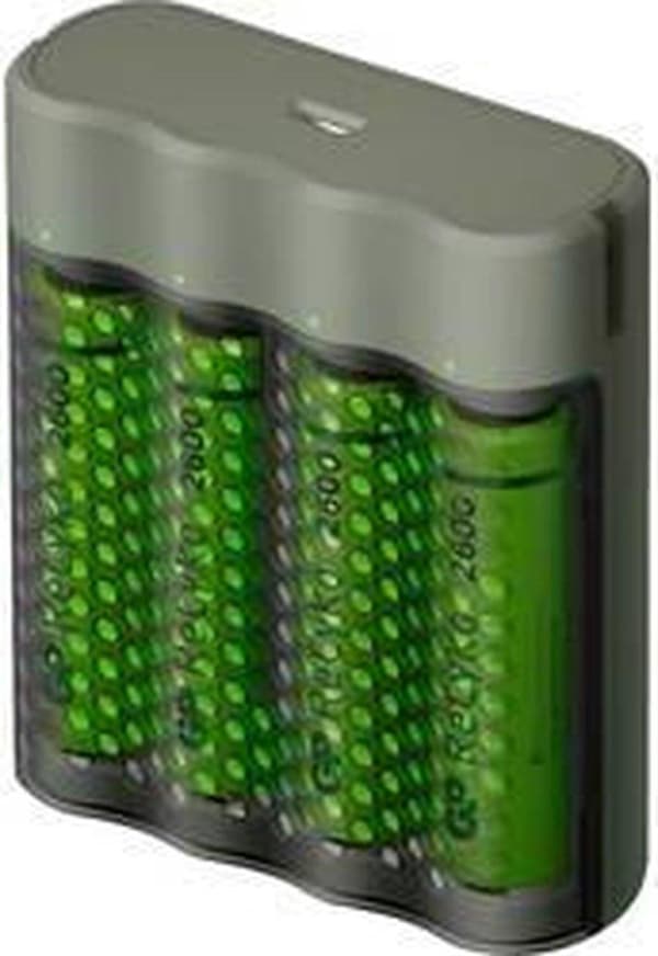 GP ReCyko AA/AAA Speed ​​​​Oplader (USB) - Batterioplader - inkl. 4x AA batterier 2600mAh