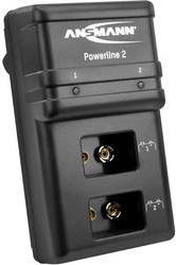 Ansmann Powerline 2 Indendørs Batterioplader Sort
