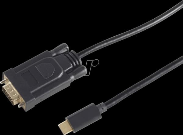 shiverpeaks BS10-59185 Videokabeladapter 1,8 m USB Type-C VGA (D-Sub) Svart (BS10-59185)