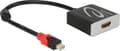 Miniatyrbild 1 av 6: DeLOCK Premium Mini DisplayPort 1.2 till HDMI 2.0 Active Adapter (4K 60 Hz) / Svart - 0,20 meter