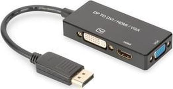 Ansmann Coil Over Kit 340418002PLUG DisplayPort til 1in. 3konverter kabel sort