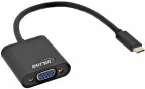 InLine - Ekstern videoadapter - USB-C 3.1 - VGA - Sort (64104B)