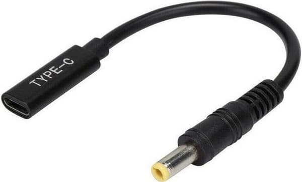 CoreParts MBXUSBC-CO0005 Kabeladapter USB-C USB 3.1 Type C 5,5x2,5 mm Sort (MBXUSBC-CO0005)