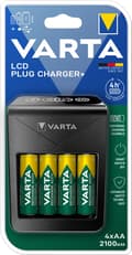 Miniatyrbillede 2 af 7: Varta Batterioplader - LCD-stikoplader inklusive 4x AA 2100 mAh