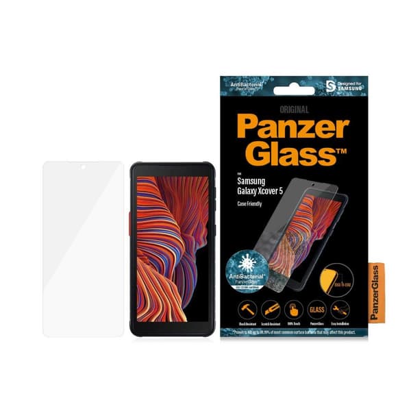 PanzerGlass Anti-Bacterial Case Friendly Screen Protector för Samsung Galaxy Xcover 5
