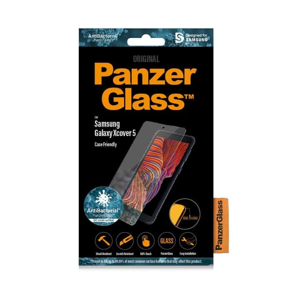 PanzerGlass Anti-Bacterial Case Friendly Screen Protector för Samsung Galaxy Xcover 5