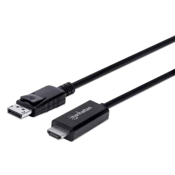 Manhattan 153218 4K@60Hz DisplayPort til HDMI-kabel DisplayPort han til HDMI han 3m sort