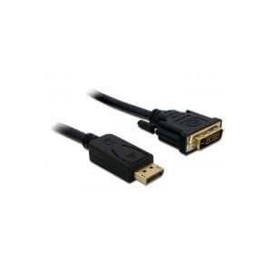 Delock-kabel DisplayPort 1.1 han > DVI 24+1 han passiv 3 m sort (82592)
