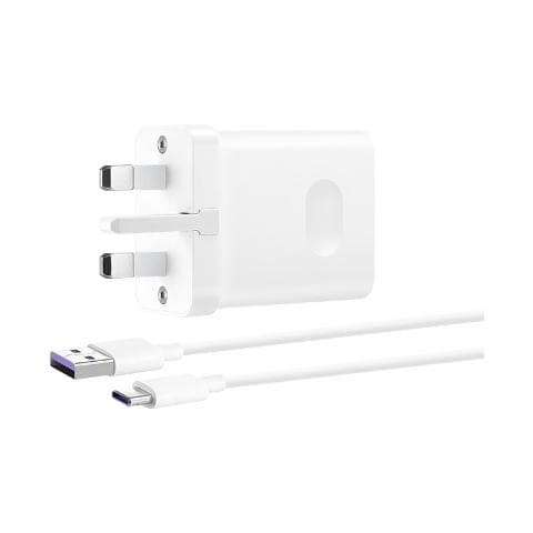 Huawei SuperCharge -laturi + USB-C-USB-kaapeli - 1 metri Valkoinen