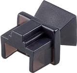 MicroConnect støvdæksel til RJ45 port, sort (CABLEMANA-10)