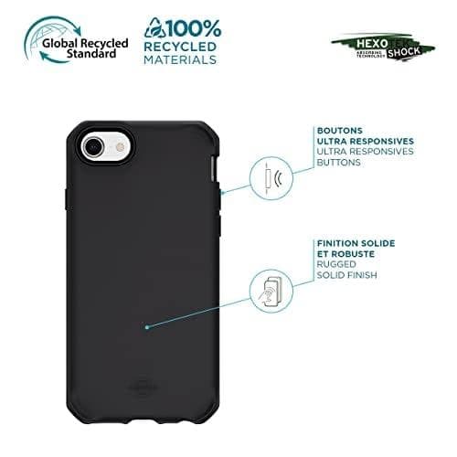 Spectrum CASE iPhone SE Sort blødt etui - BTOB