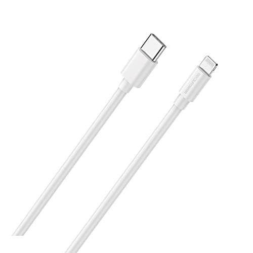 Opladnings-/datakabel Type-C til lyn 2m hvid MFI (385242)