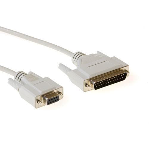 ACT AK7253 3m 9-polig D-sub hona 25-polig D-sub hane Beige seriell kabel (AK7253)