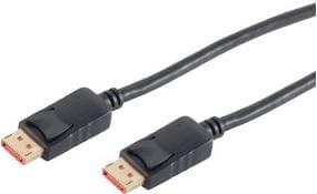 shiverpeaks BASIC-S DisplayPort 1.4 kabel, sort, 5,0 m DisplayPort stik - DisplayPort stik (20P20C), skjold - 1 stk (BS10-70055)