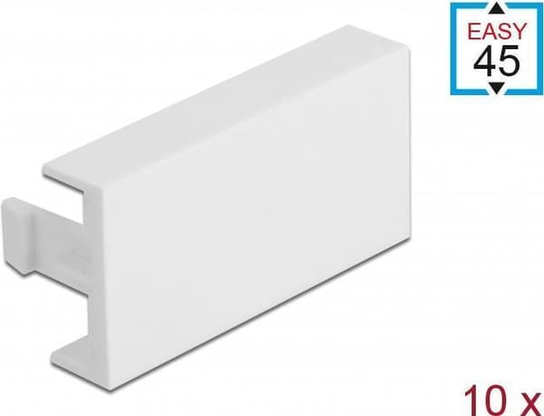 DeLOCK - Easy 45 - Dæksel til udgange - hvid, RAL 9003 (81301)