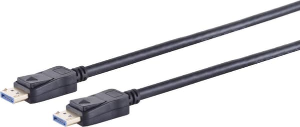S/CONN maksimal tilslutning Displayport-kabel-DisplayPort 2.0-forbindelseskabel, 8K, UHBR10, 0,5 m (10-81015)