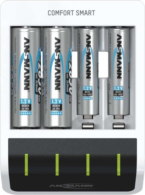 Ansmann Comfort Smart batterioplader NiMH AAA (blyant), AA (penlite)