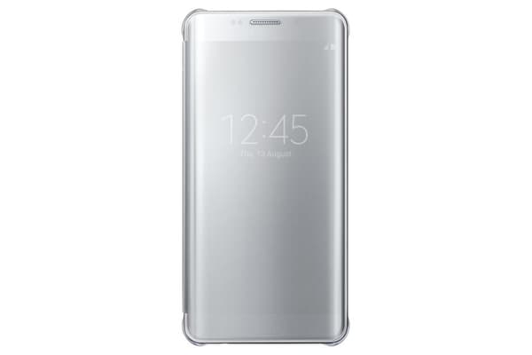 Samsung Clear View Cover til Samsung S6 edge Plus - Sølv