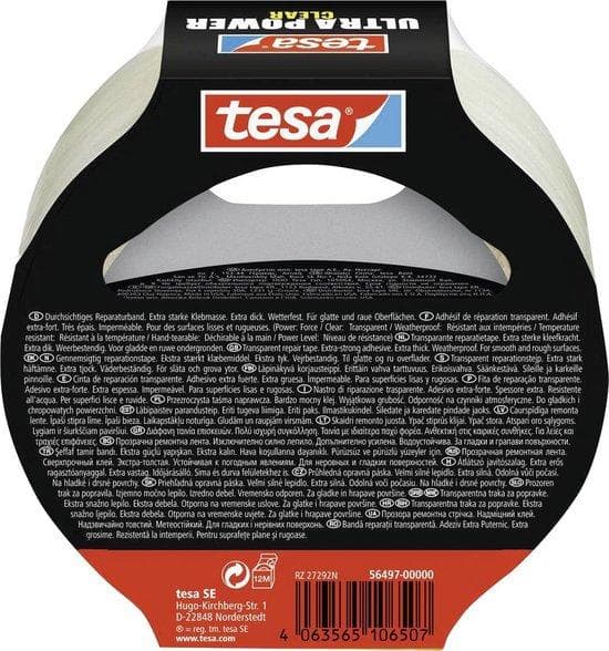 tesa ULTRA POWER CLEAR 56497-00000-00 reparationstejp transparent (L x B) 10 mx 48 mm 1 st (56497-00000-00)