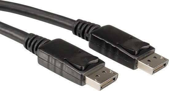 VÆRDI - DisplayPort-kabel - DisplayPort (M) til DisplayPort (M) - 7,5 m - støbt - Sort