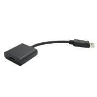 VÆRDI - Video-/lydadapter - DisplayPort / HDMI - DisplayPort (M) - HDMI 19-benet (F) - 15 cm - sort (12.99.3144)